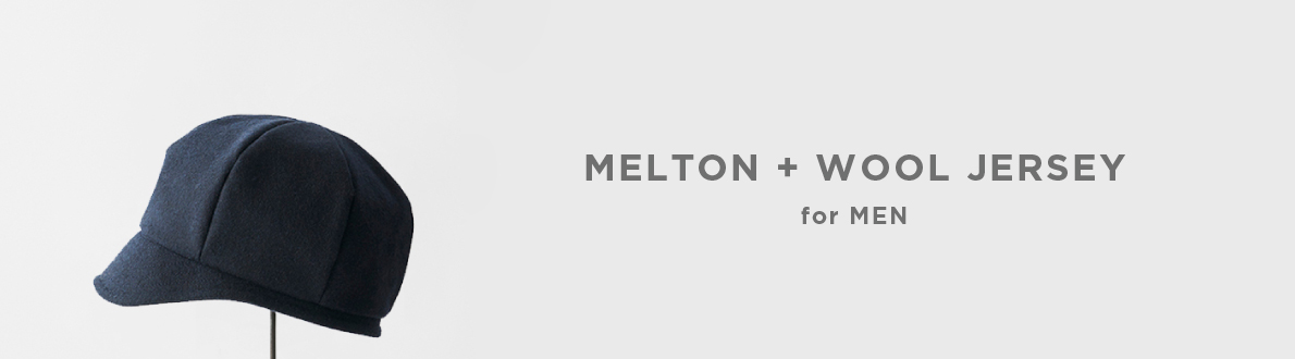 MELTON + WOOL JERSEY for MEN