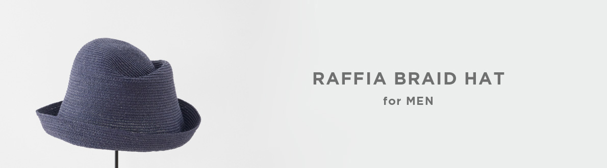 RAFFIA BRAID HAT for MEN