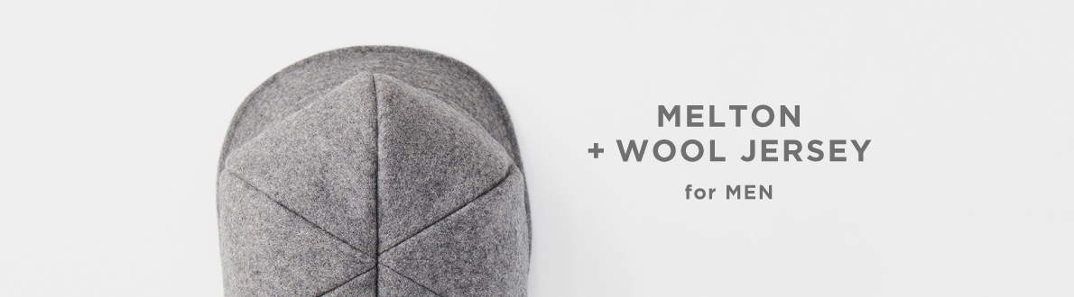 MELTON + WOOL JERSEY for MEN