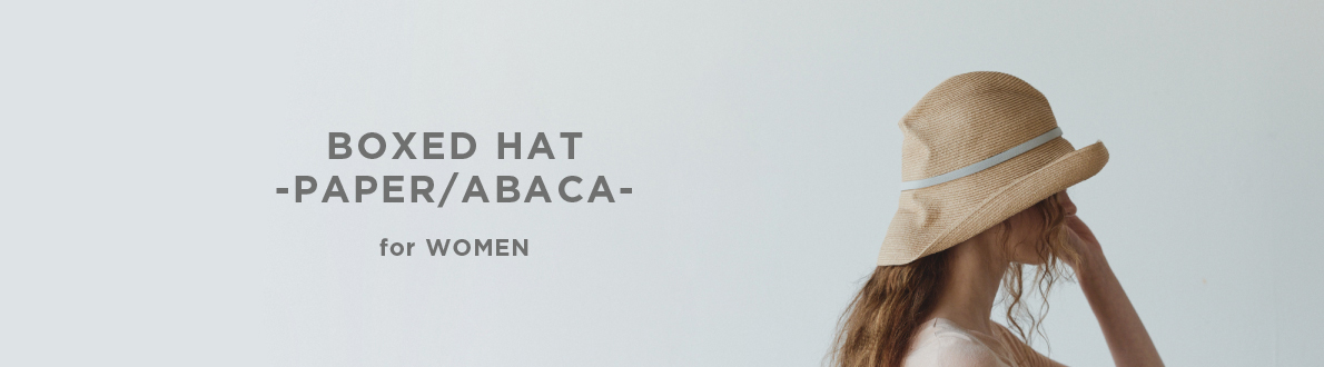 BOXED HAT -PAPER /ABACA- for WOMEN